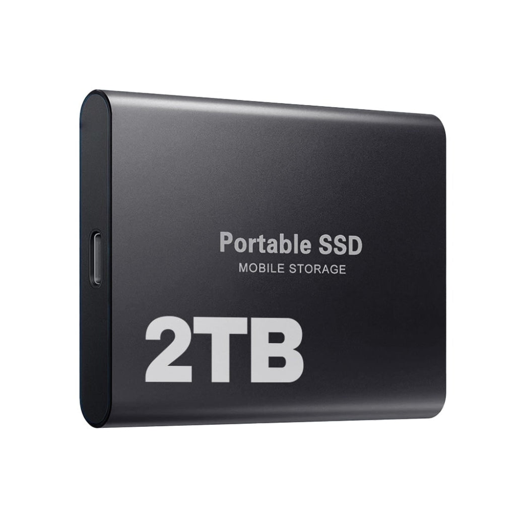 2TB Portable SSD External Hard Drive with USB-C for Mobile Storage 1