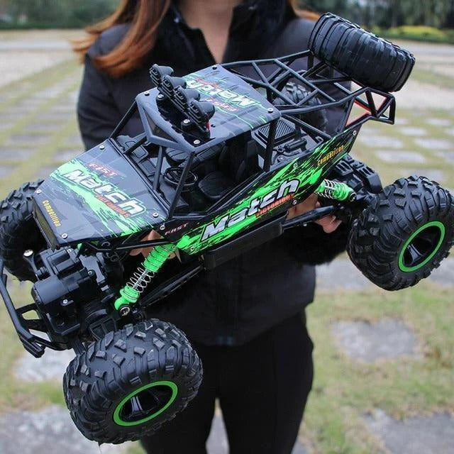 4WD Off-Road RC Monster Truck, 1:12 Scale Remote Control Truck with Shock Absorbing Suspension and 50m Control Range