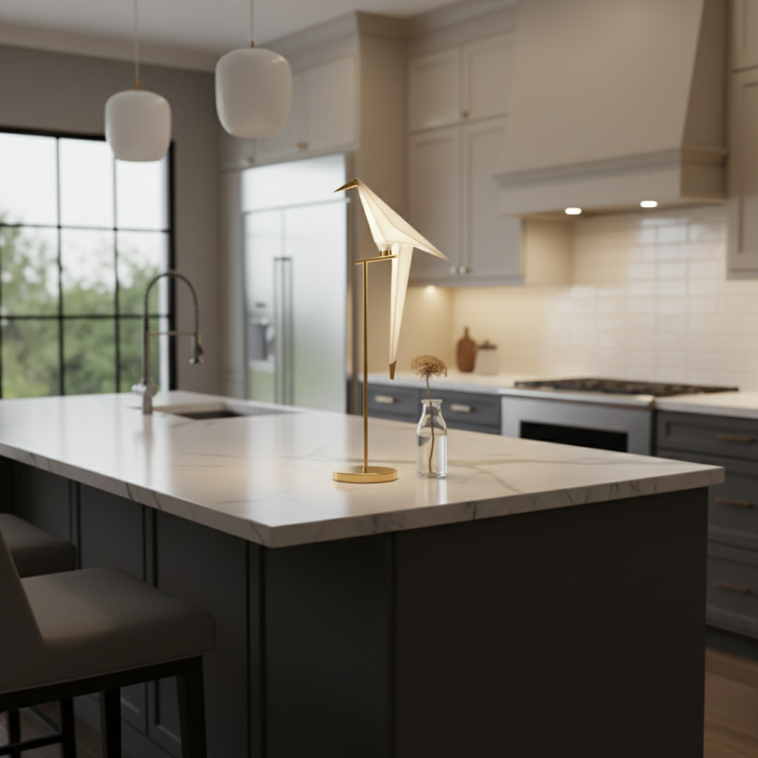 AlaPlica Origami Bird Magnetic Light - Rechargeable LED Sculptural Accent Lamp