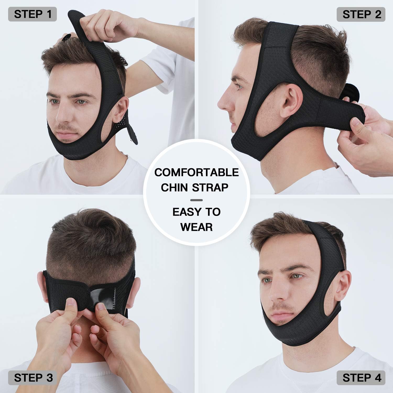 Anti Snoring Chin Strap in Soft Elastic for Improved Sleep Quality 5