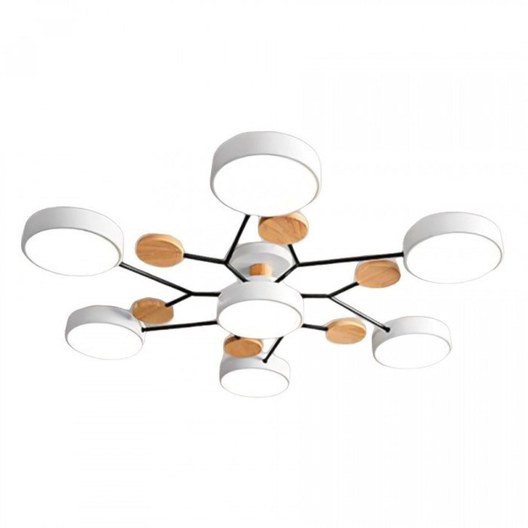 AstraRamus Starburst Branch LED Ceiling Light - Nordic Flush Mount Lamp, 3000K