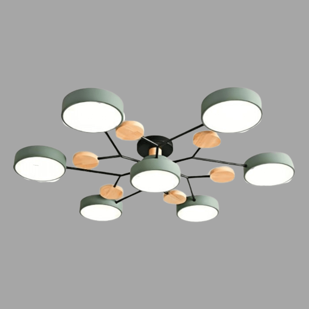 AstraRamus Starburst Branch LED Ceiling Light - Nordic Flush Mount Lamp, 3000K