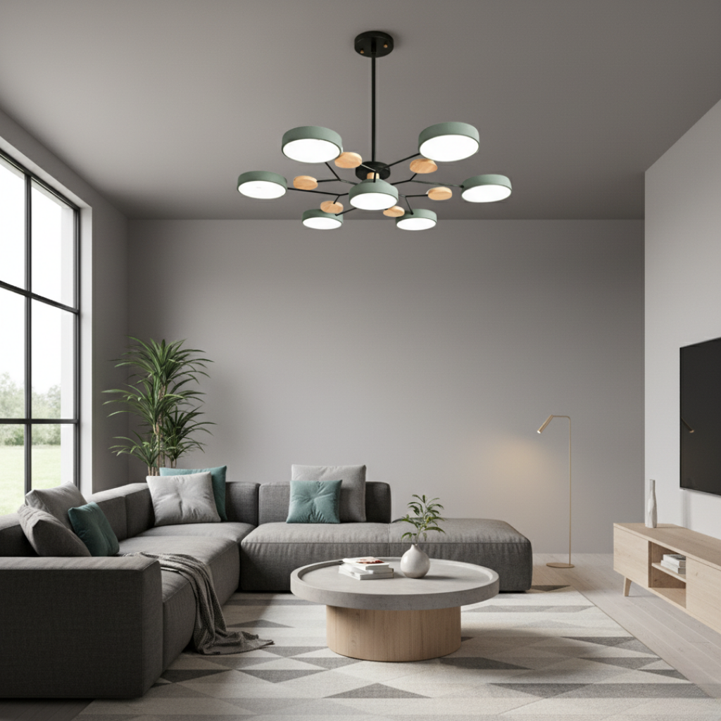 AstraRamus Starburst Branch LED Ceiling Light - Nordic Flush Mount Lamp, 3000K