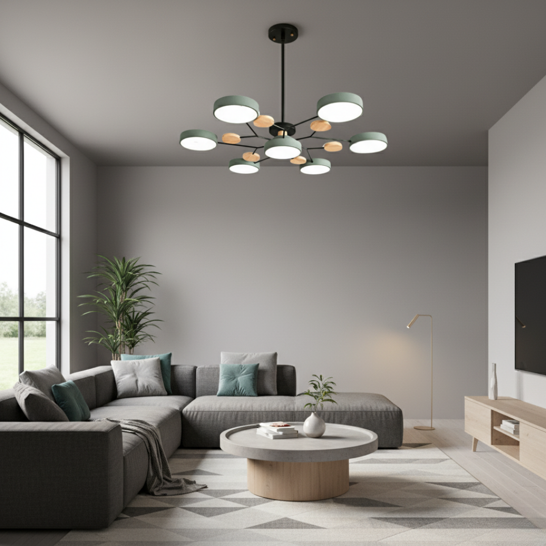 AstraRamus Starburst Branch LED Ceiling Light - Nordic Flush Mount Lamp, 3000K