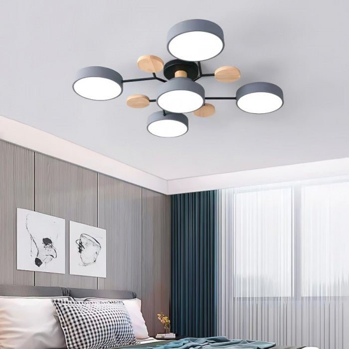AstraRamus Starburst Branch LED Ceiling Light - Nordic Flush Mount Lamp, 3000K