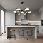 AstraRamus Starburst Branch LED Ceiling Light - Nordic Flush Mount Lamp, 3000K