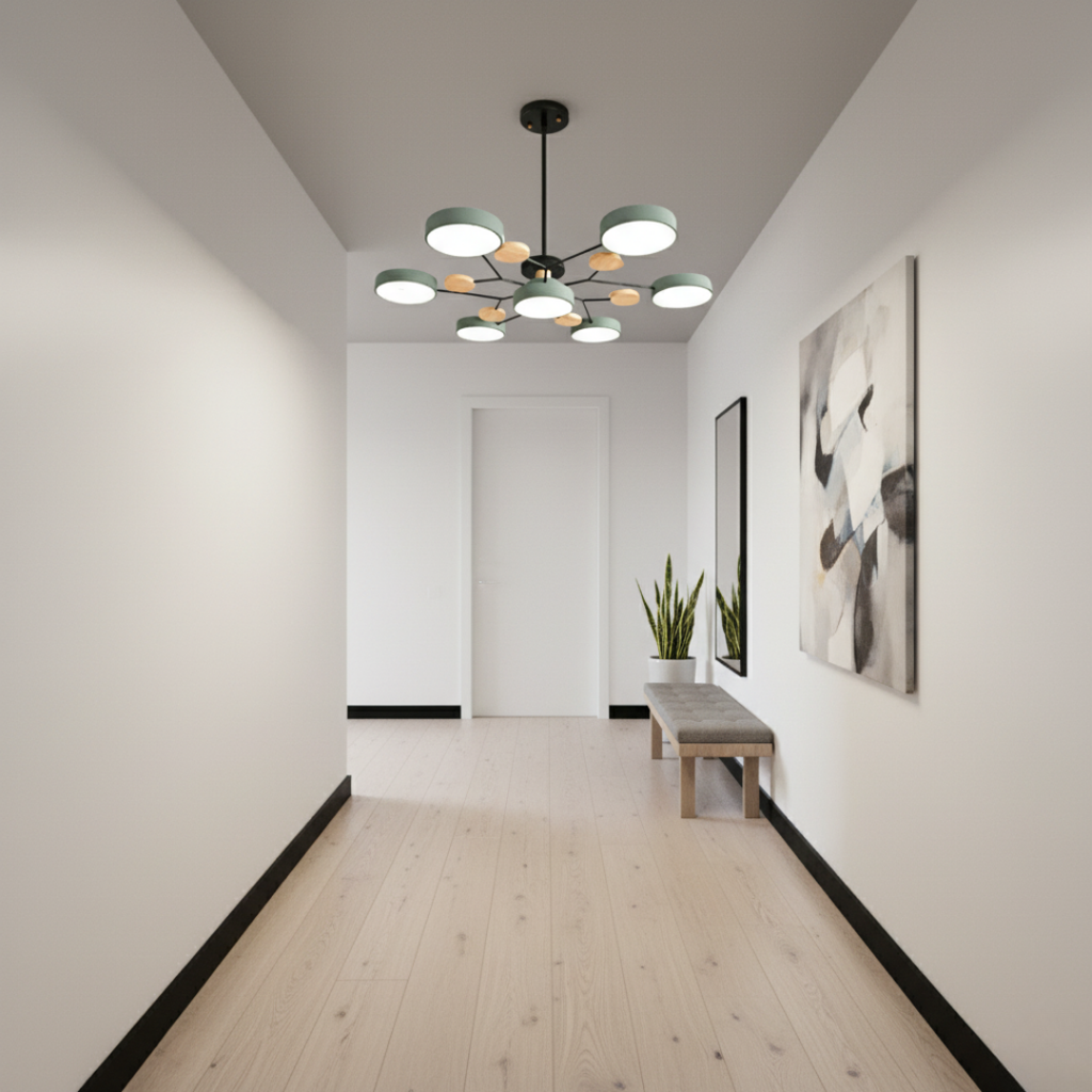 AstraRamus Starburst Branch LED Ceiling Light - Nordic Flush Mount Lamp, 3000K