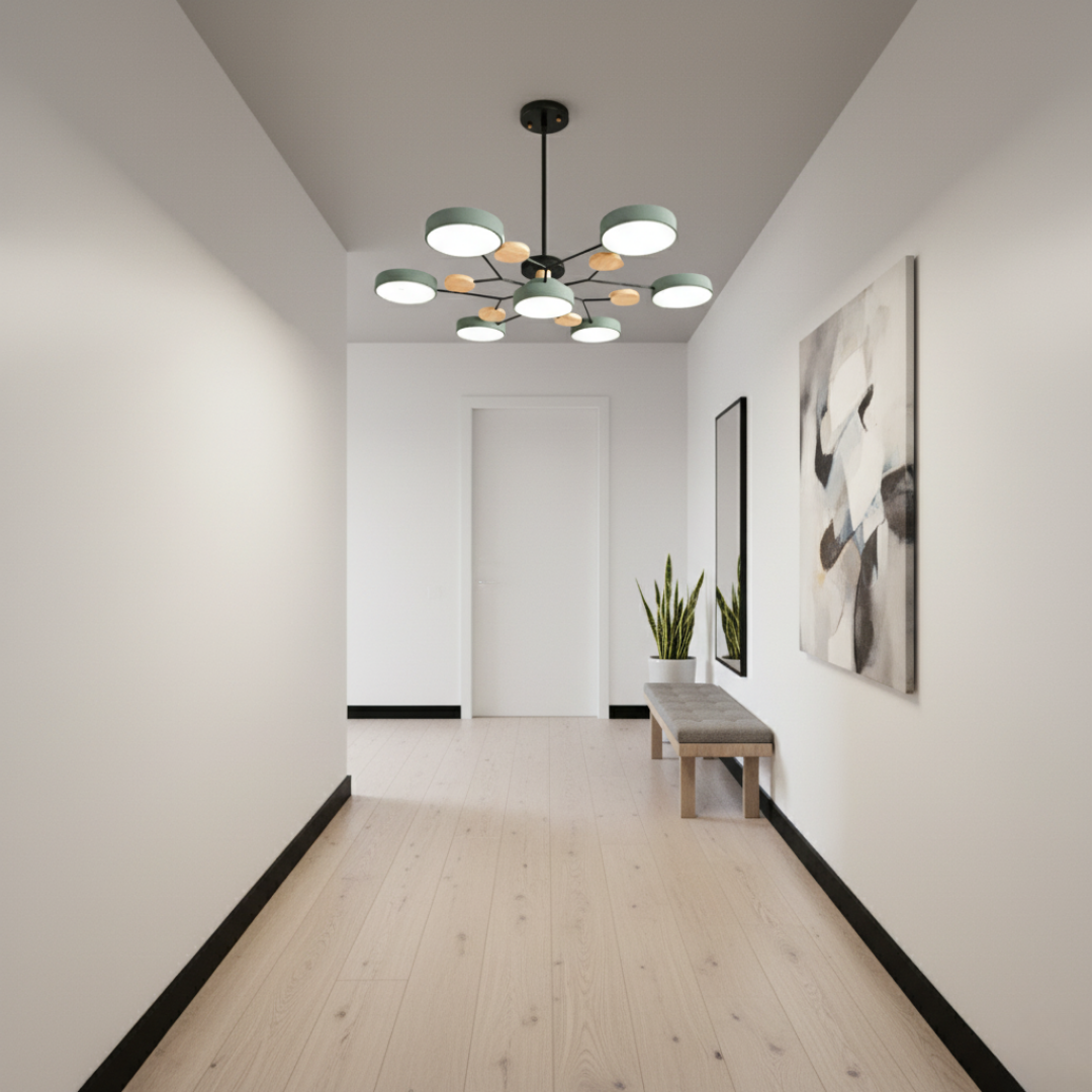 AstraRamus Starburst Branch LED Ceiling Light - Nordic Flush Mount Lamp, 3000K