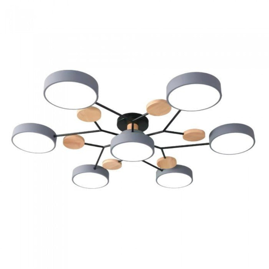 AstraRamus Starburst Branch LED Ceiling Light - Nordic Flush Mount Lamp, 3000K