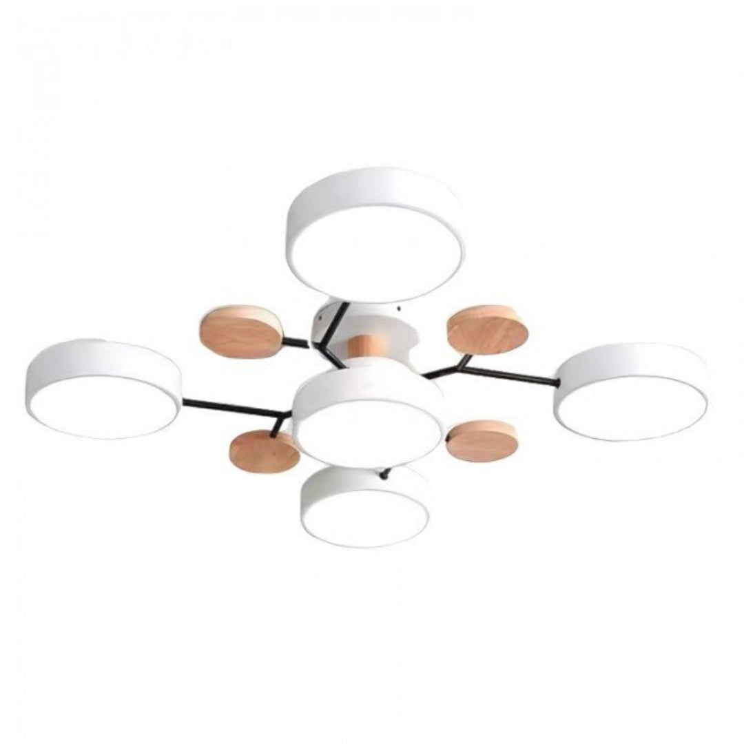 AstraRamus Starburst Branch LED Ceiling Light - Nordic Flush Mount Lamp, 3000K