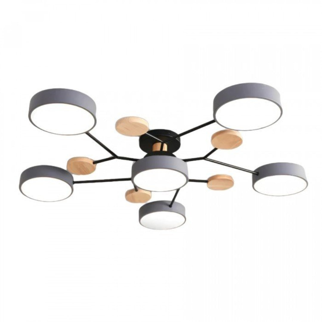 AstraRamus Starburst Branch LED Ceiling Light - Nordic Flush Mount Lamp, 3000K