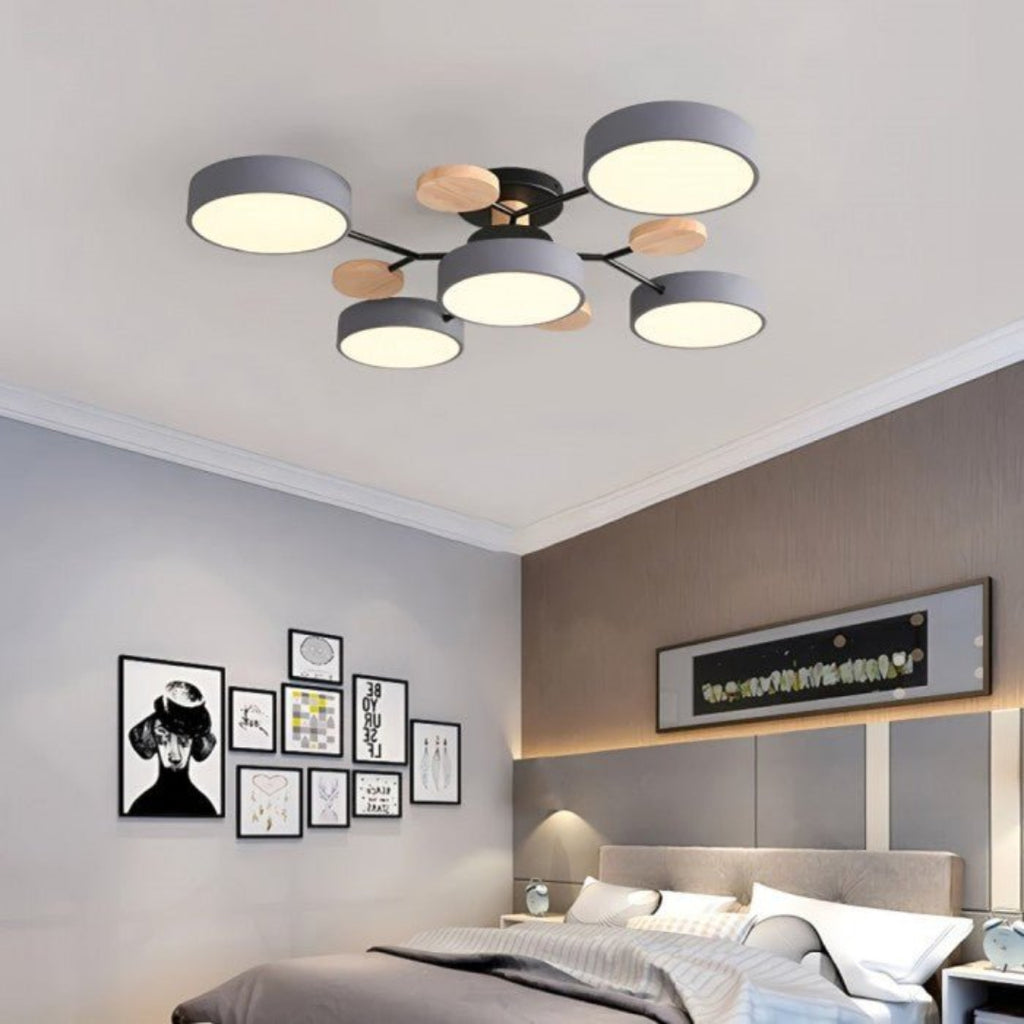 AstraRamus Starburst Branch LED Ceiling Light - Nordic Flush Mount Lamp, 3000K