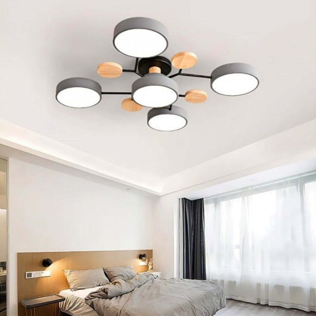 AstraRamus Starburst Branch LED Ceiling Light - Nordic Flush Mount Lamp, 3000K