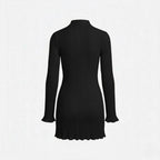 Ava Women's Cocktail Dress | Soft Viscose Blend, Bodycon Black Dress 4