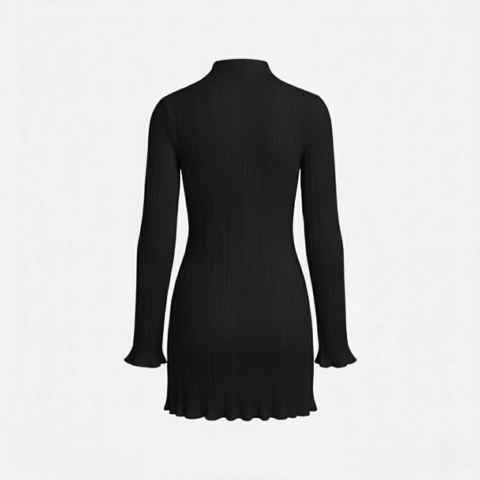 Ava Women's Cocktail Dress | Soft Viscose Blend, Bodycon Black Dress 4