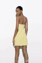 Ava Women's Dress | Structured Crepe, Elegant A-Line Summer Cocktail 2