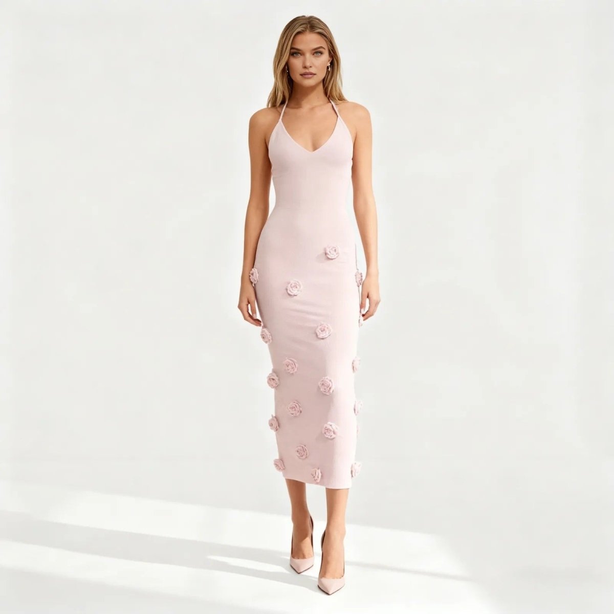 Ava Women's Midi Dress | Premium Viscose Blend, Elegant Design 1