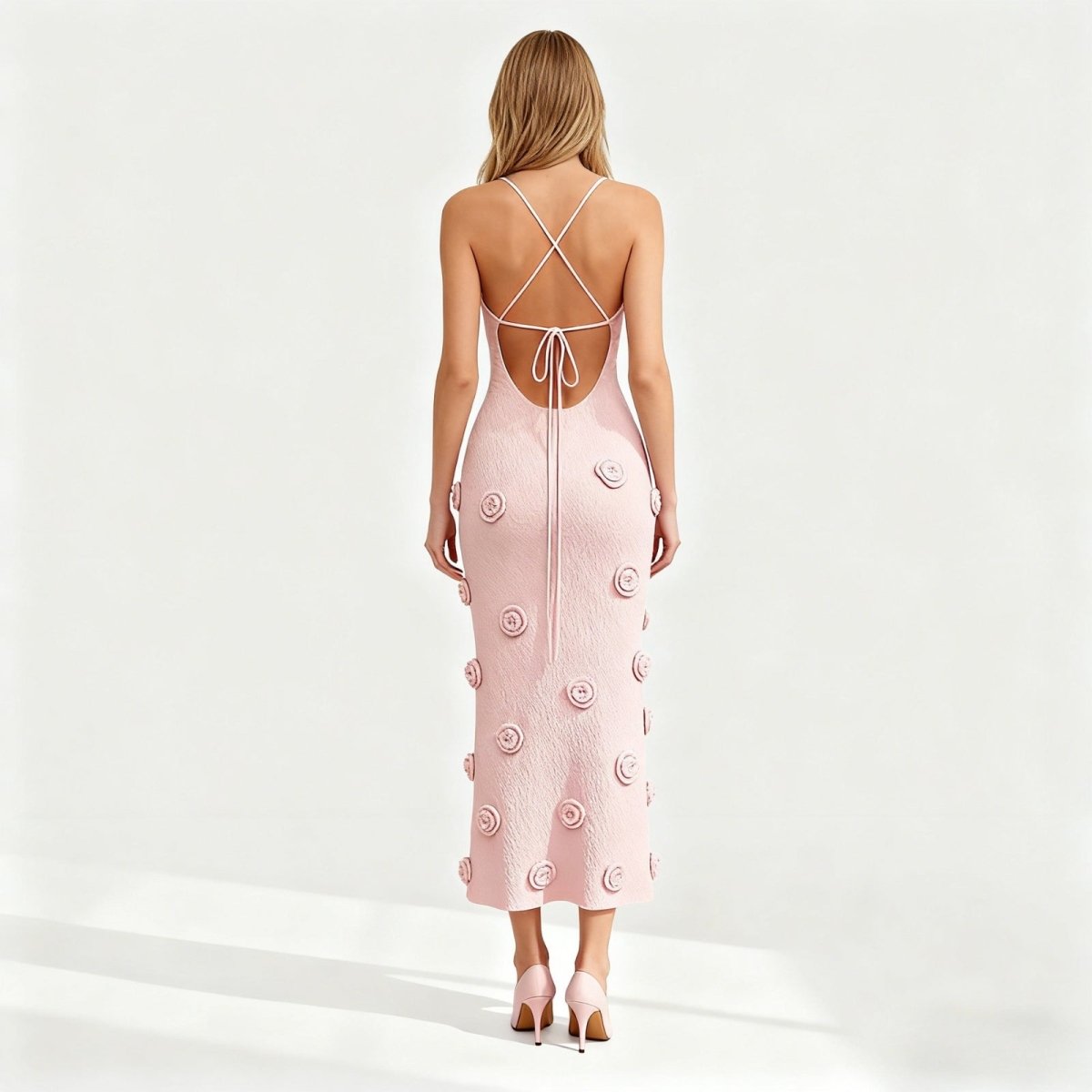 Ava Women's Midi Dress | Premium Viscose Blend, Elegant Design 3