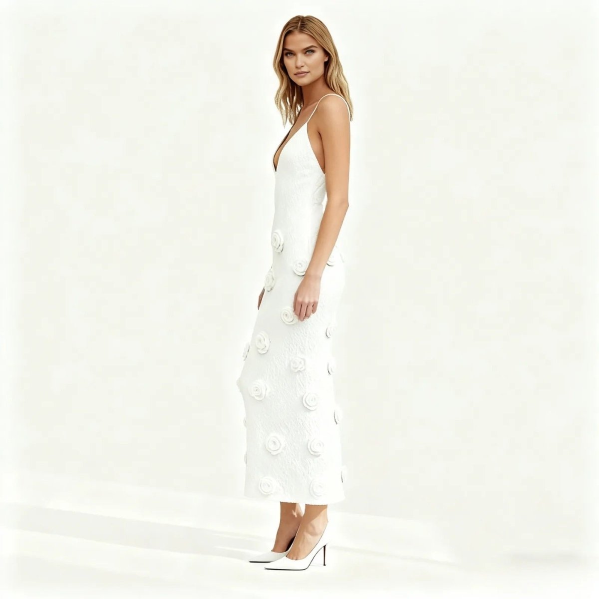 Ava Women's Midi Dress | Premium Viscose Blend, Elegant Design 7