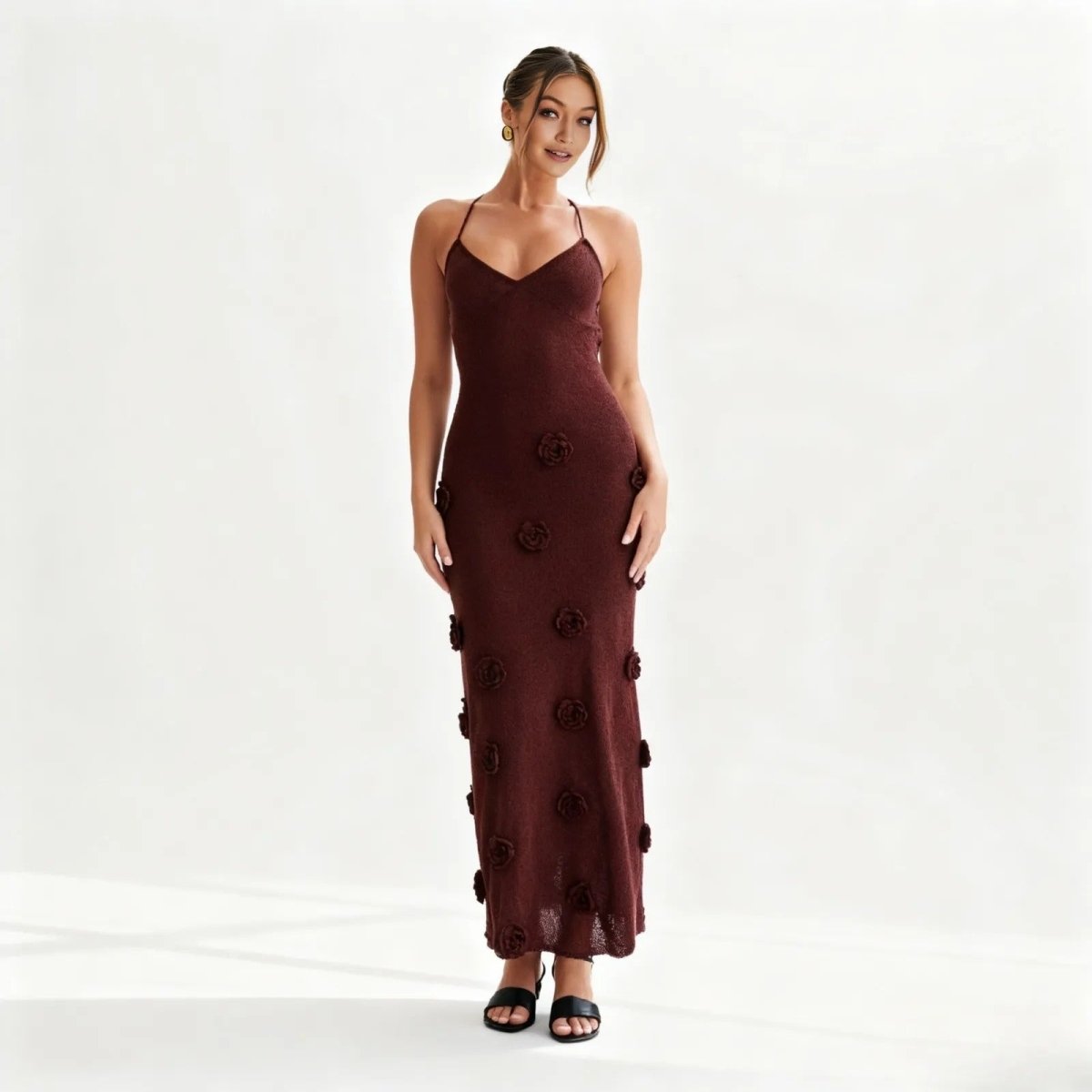 Ava Women's Midi Dress | Premium Viscose Blend, Elegant Design 9