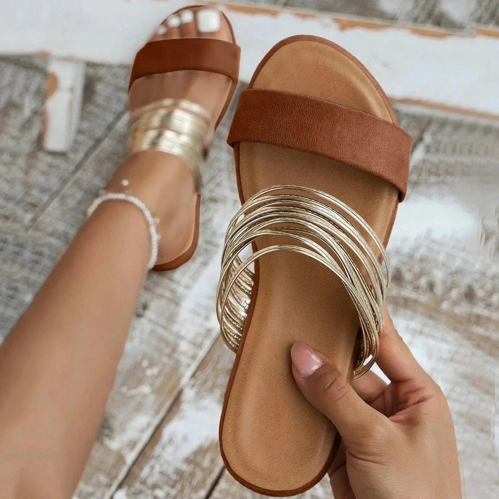 Ava Women's Sandals | Orthopedic Comfort, Suede Design 2