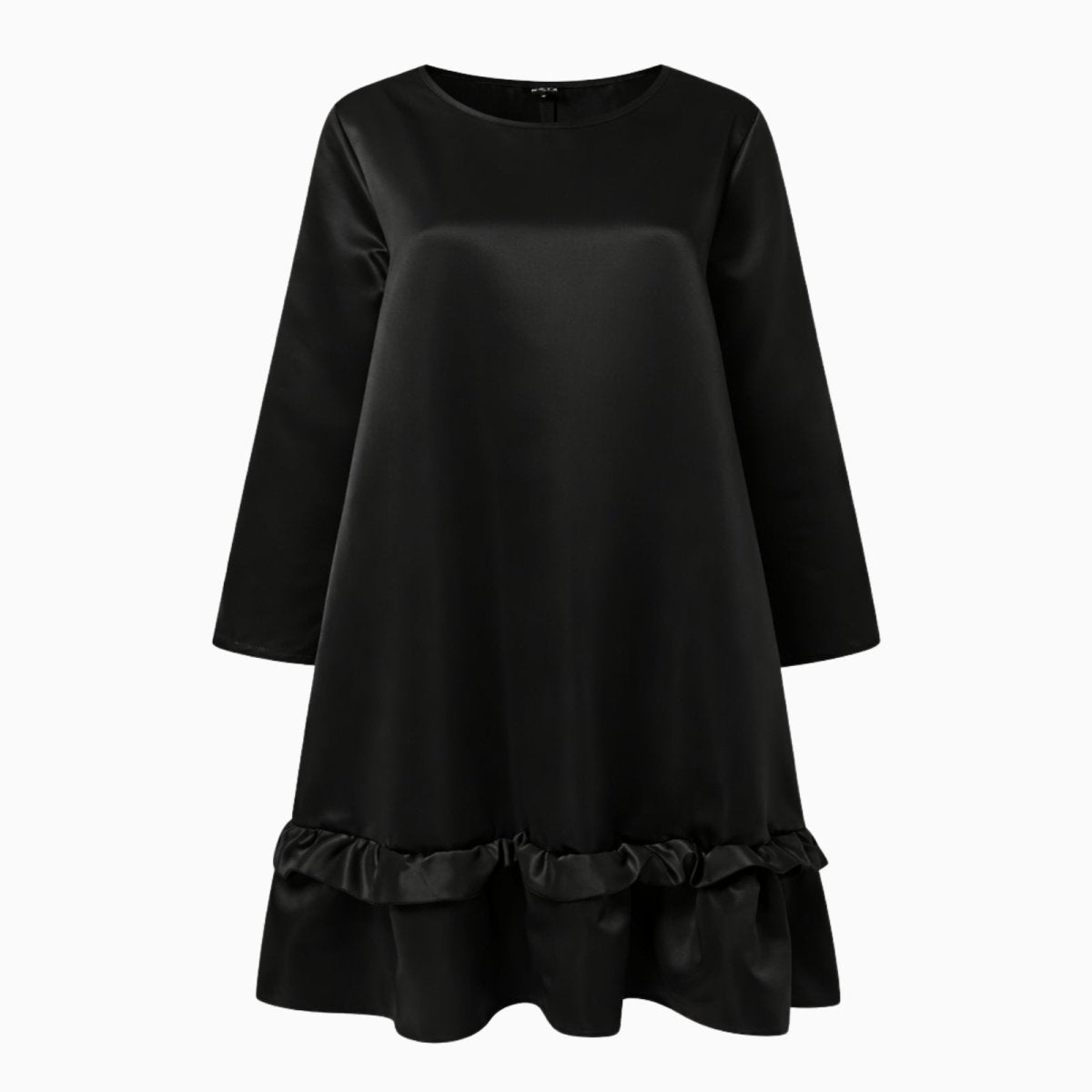 Ava Women's Summer Dress | Satin Elegance with Ruffle Hem 3