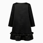 Ava Women's Summer Dress | Satin Elegance with Ruffle Hem 4