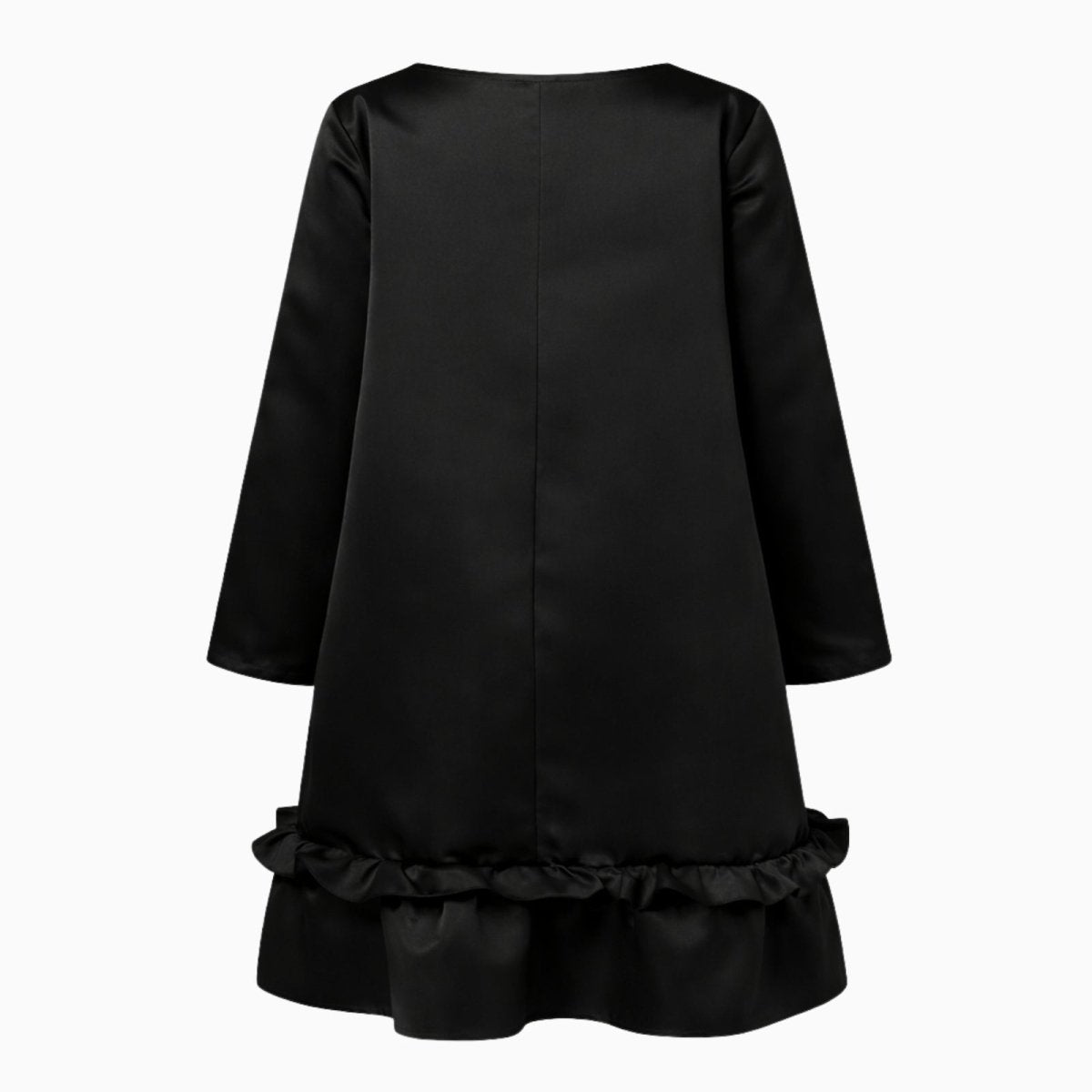 Ava Women's Summer Dress | Satin Elegance with Ruffle Hem 4
