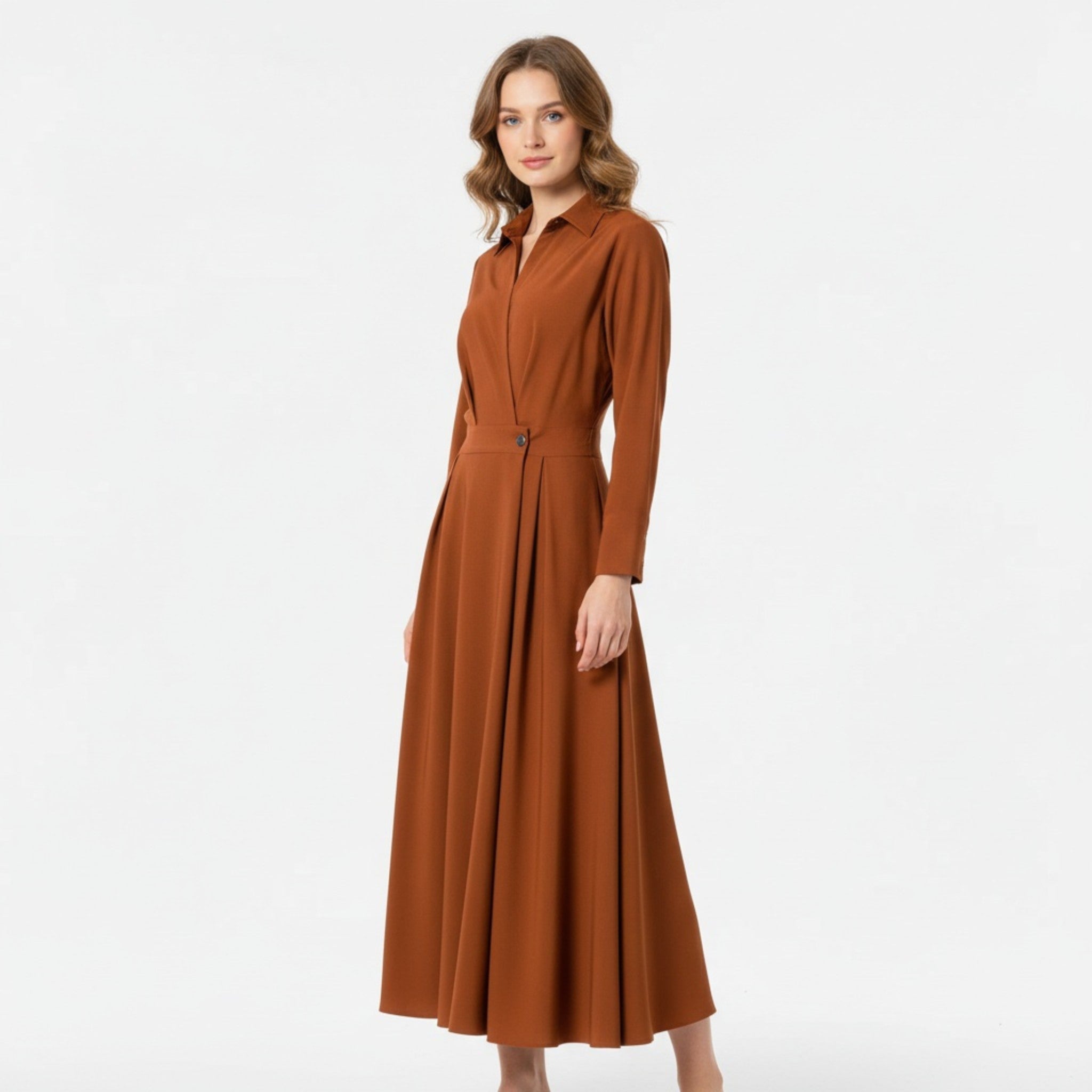 Aveline Women's Dress | Cotton-Blend, Timeless Elegance 1