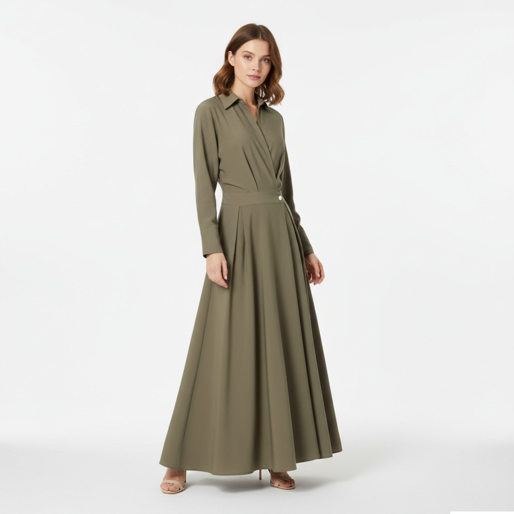 Aveline Women's Dress | Cotton-Blend, Timeless Elegance 3