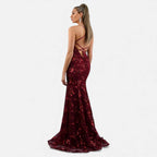 Aveline Women's Maxi Dress | Elegant Sequin Design, Fitted Silhouette 4