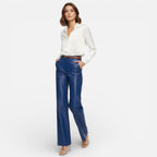 Aveline Women's Pants | Premium Faux Leather Straight-Leg Design 2