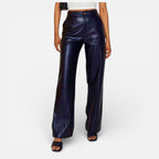 Aveline Women's Pants | Premium Faux Leather Straight-Leg Design 6