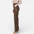 Aveline Women's Pants | Premium Faux Leather Straight-Leg Design 8