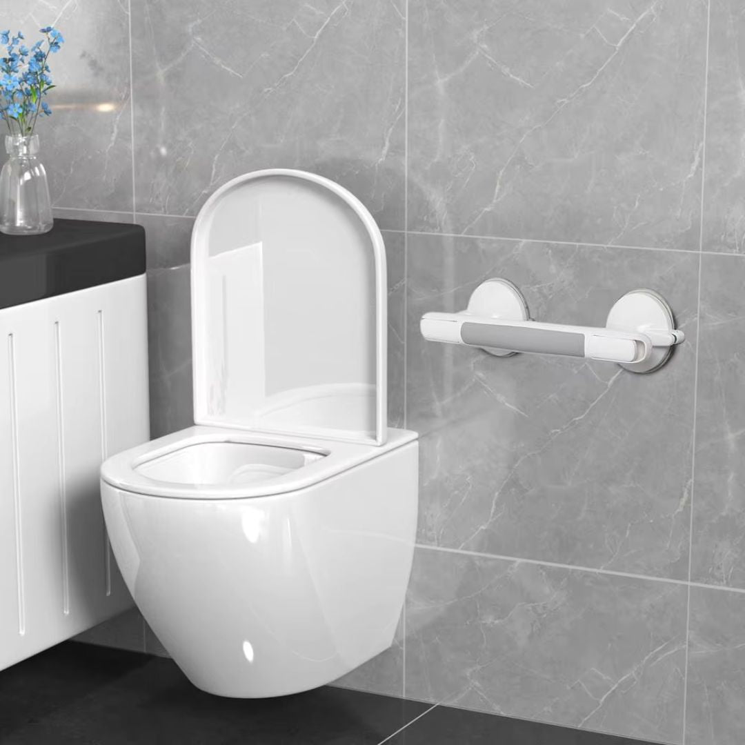 Bathroom Grab Bar with Ergonomic Grip – Tool-Free Installation for Showers and Bathtubs, Anti-Slip Safety Rail 2