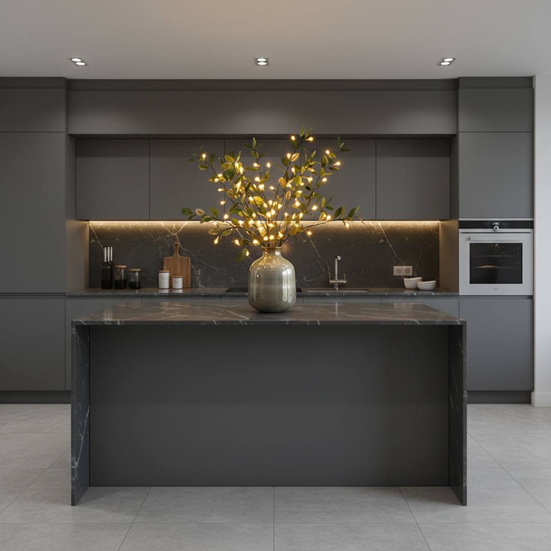 Battery Operated Olive Branch LED Lights - Warm White Twig Lights for Vase Decor