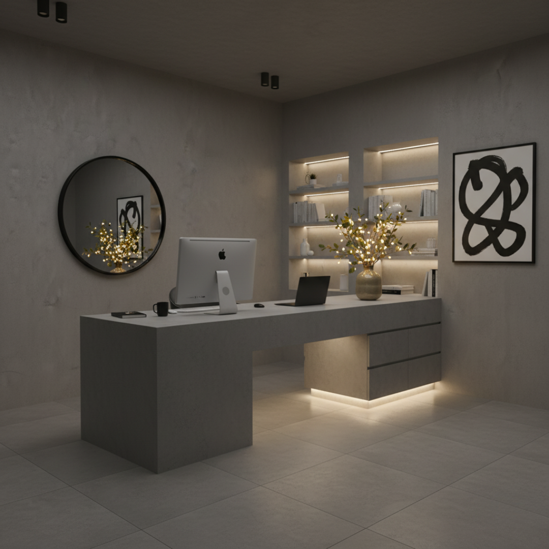 Battery Operated Olive Branch LED Lights - Warm White Twig Lights for Vase Decor