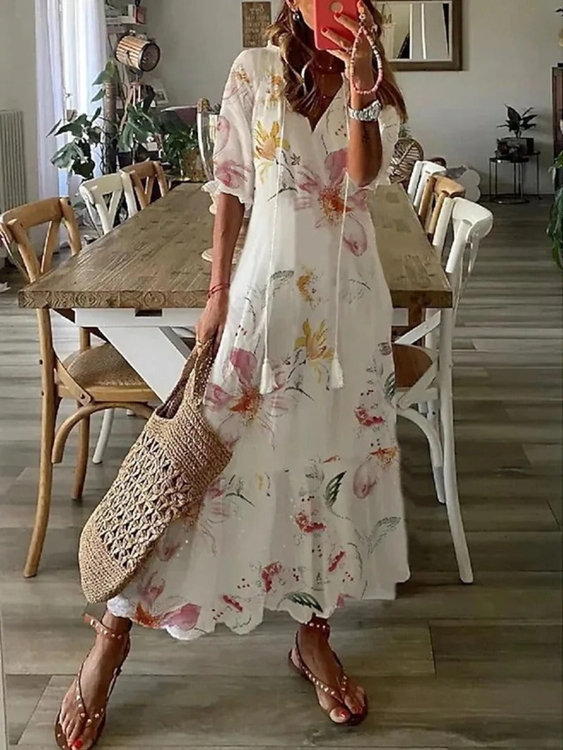 Bella Women's Maxi Dress | Bohemian Style, Lightweight Fabric 0