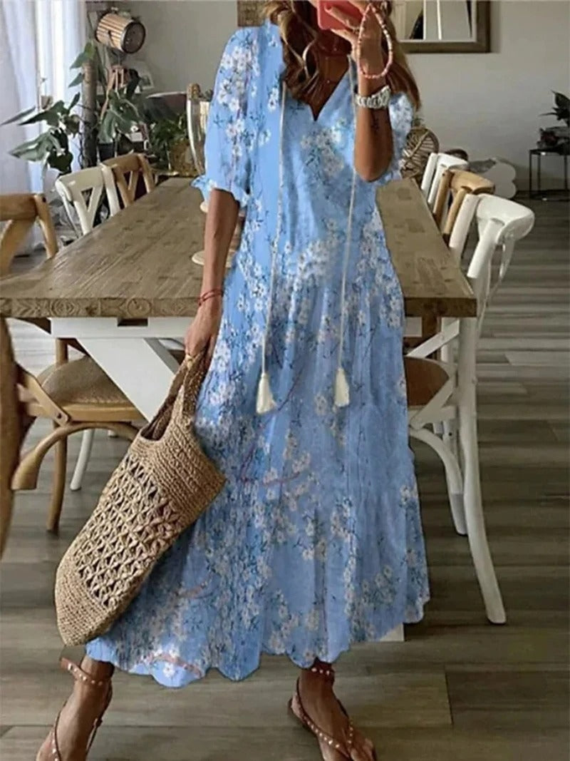 Bella Women's Maxi Dress | Bohemian Style, Lightweight Fabric 3