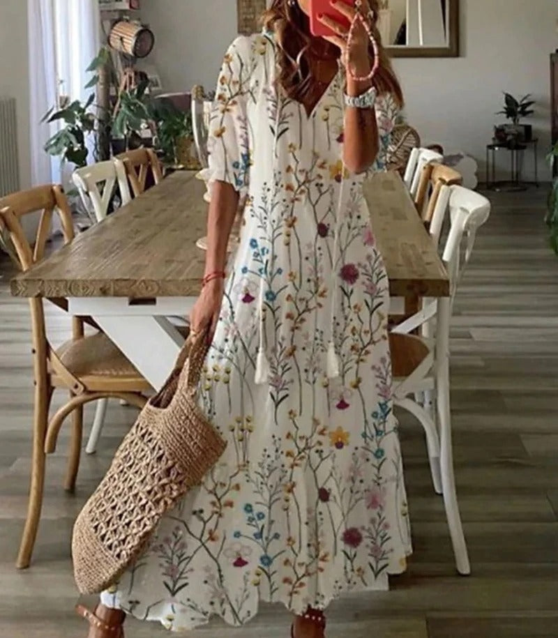 Bella Women's Maxi Dress | Bohemian Style, Lightweight Fabric 4