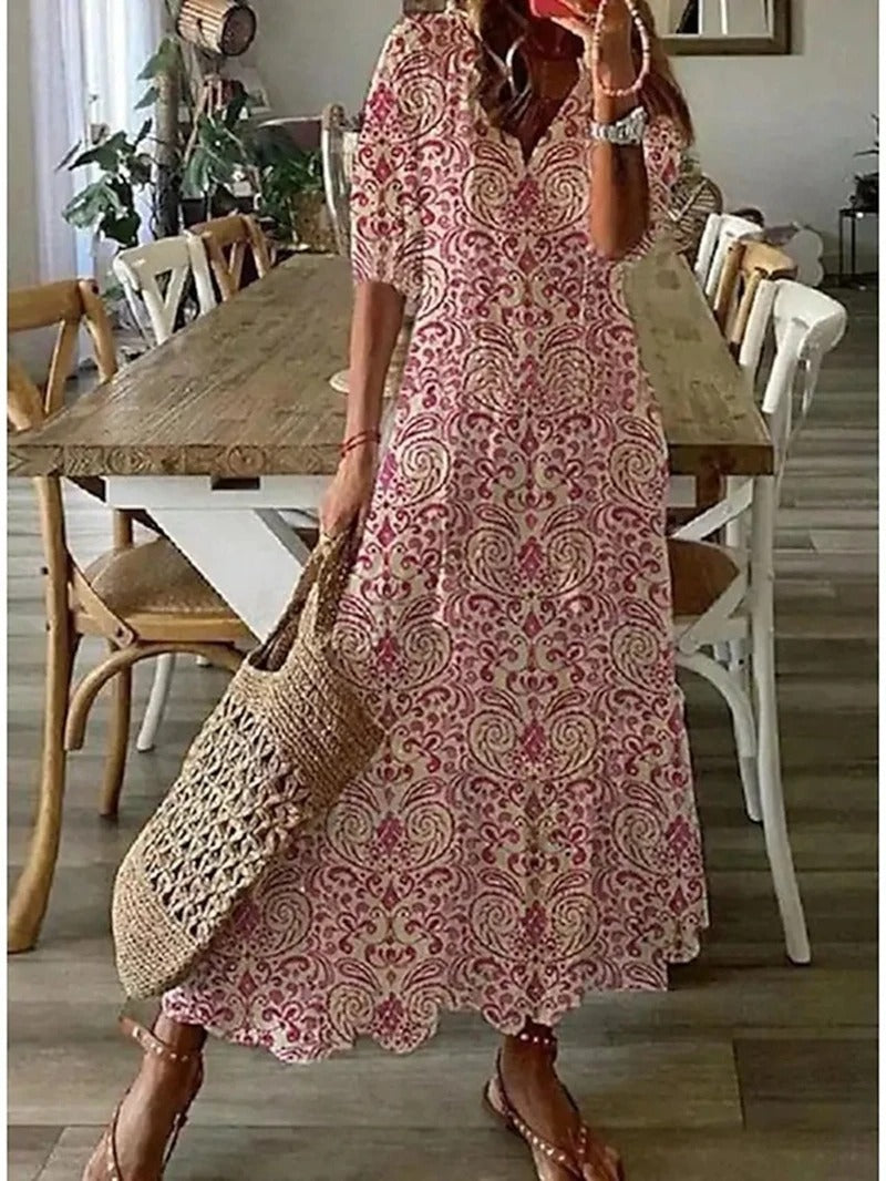 Bella Women's Maxi Dress | Bohemian Style, Lightweight Fabric 5