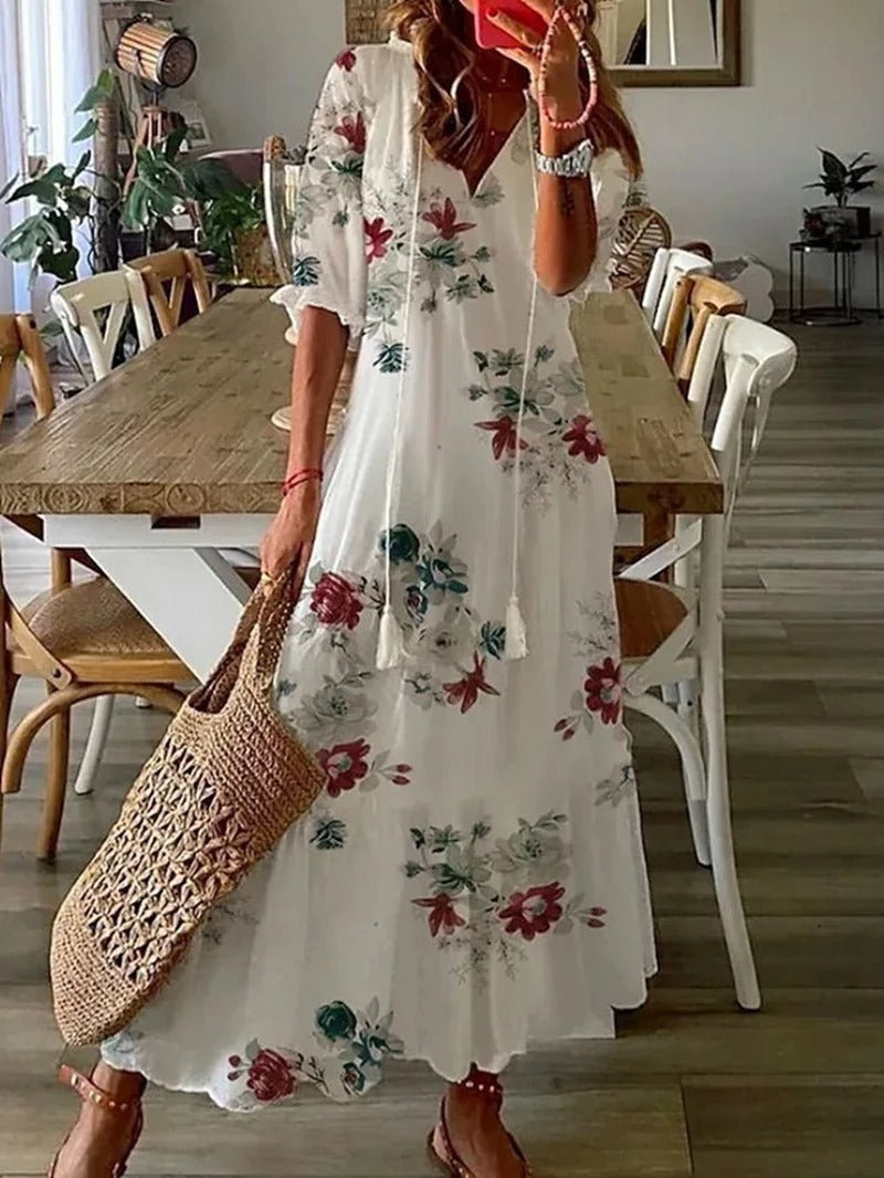 Bella Women's Maxi Dress | Bohemian Style, Lightweight Fabric 7