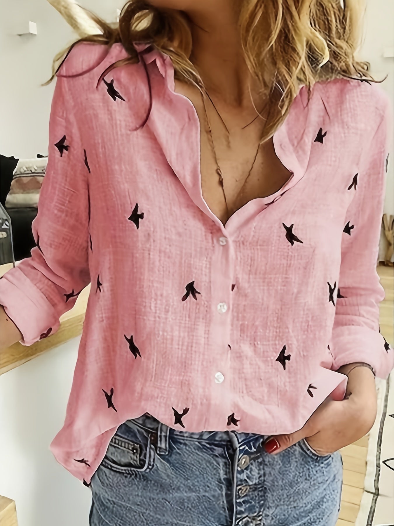 Bella Women's Shirt | Comfortable Polyester Blend, Printed Design 2