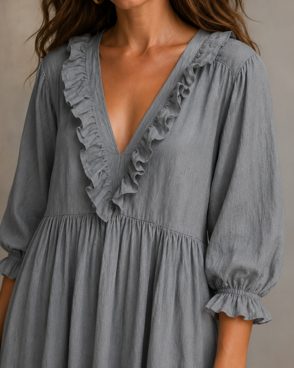 Bohemian Striped Maxi Dress with Ruffles - Elegant Summer Dress for Women 514