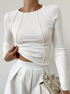Bree Women's Going Out Top | Flattering Ribbed Design 0