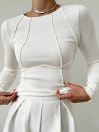 Bree Women's Going Out Top | Flattering Ribbed Design 1