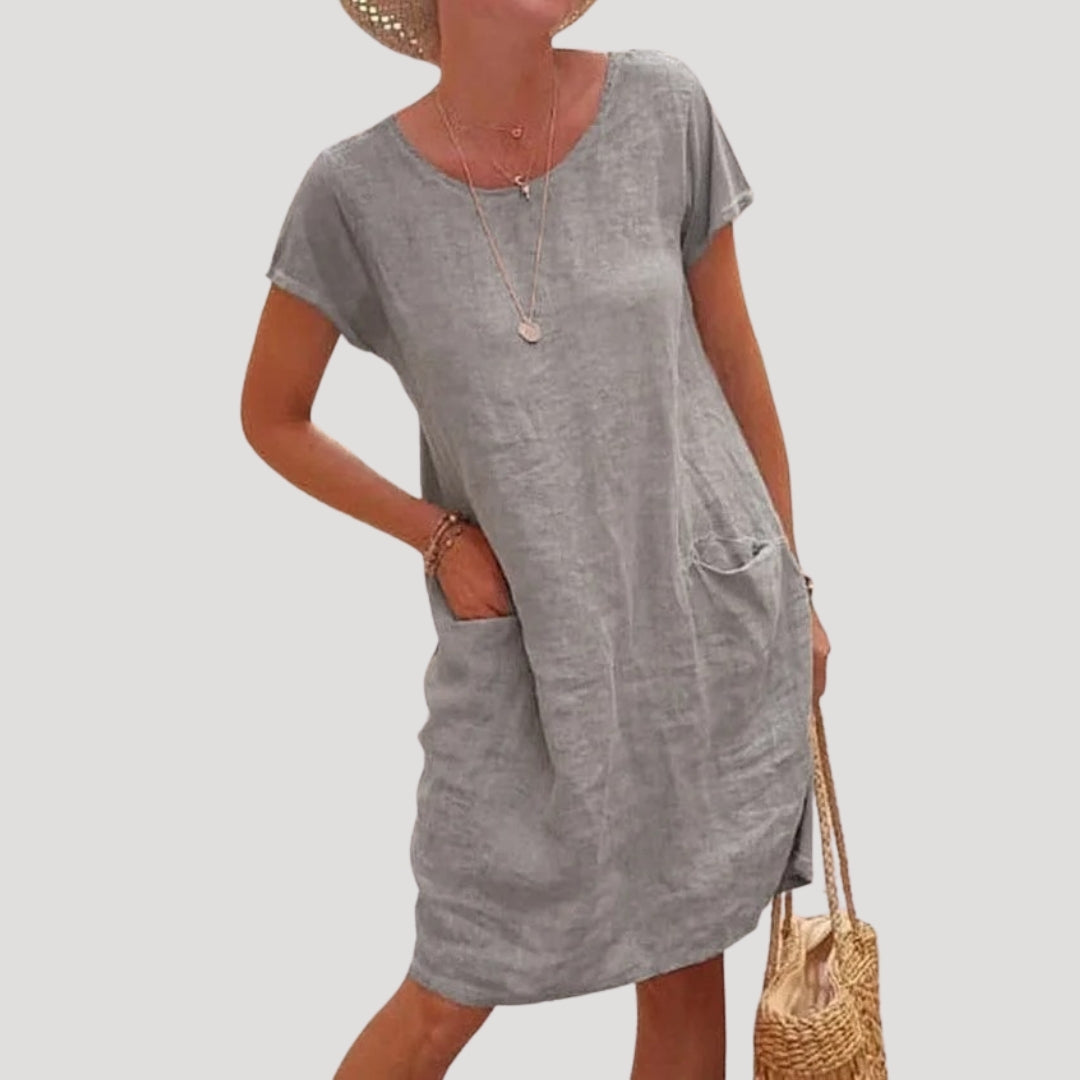 Cali Women's Midi Dress | 100% Cotton, Casual Summer Style 4