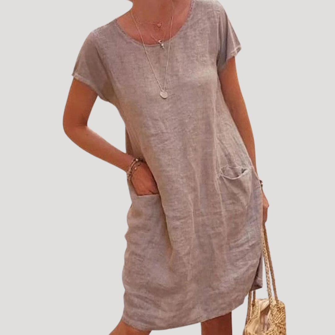 Cali Women's Midi Dress | 100% Cotton, Casual Summer Style 5