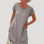 Cali Women's Midi Dress | 100% Cotton, Casual Summer Style 6