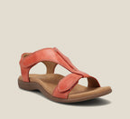 Carmen Women's Sandals | Orthopedic Vegan Leather, Comfortable T-Strap Design 0